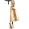 29" Metal Handmade Decorative Cow Bell with Jute Hanging Rope